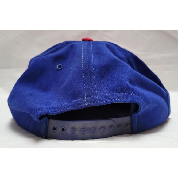 Vintage Jim Beam Blue Red Adjustable Snapback Baseball Hat Cap OSFM - Picture 5 of 12